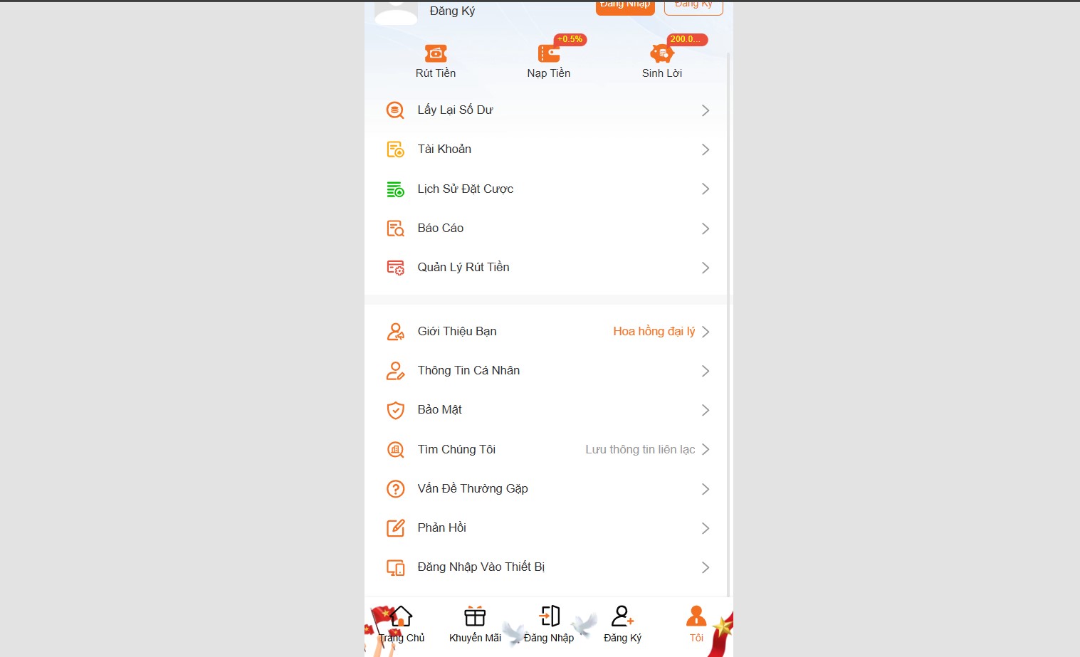  Bạn chỉ cần chọn sảnh game yêu thích, sau đó chọn trò chơi phù hợp để bắt đầu tham gia cá cược. Đây là giao diện quản lý tài khoản của thành viên AX88